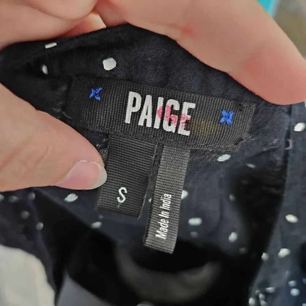 Paige Polka Dot Button Down Long Sleeved Top - Picture 6 of 6
